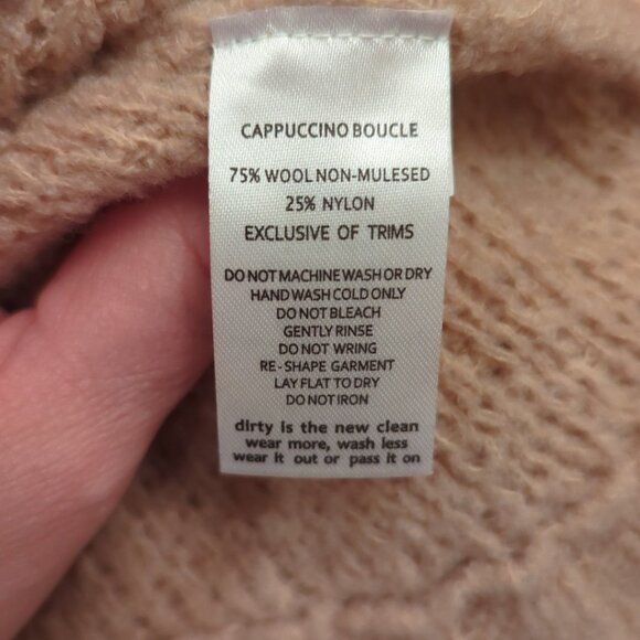Toad&Co Cotati Dolman Sweater Cappuccino Medium - Picture 11 of 11